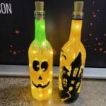PRIVATE PARTY – Paint a Halloween Wine Bottle with Fairy Lights at Potomac Green
