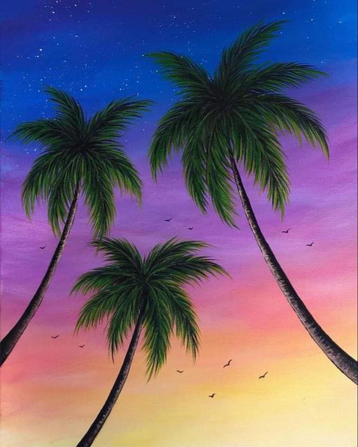 Paint Party: Sunset Palms