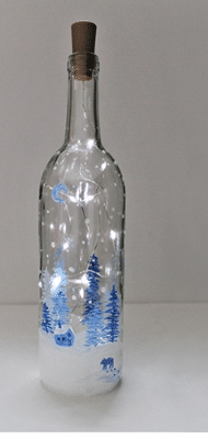 Paint Party: Wine Bottle with Fairy Lights